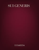 Sui Generis SA choral sheet music cover